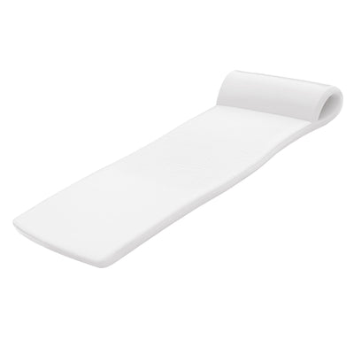 TRC Recreation Sunsation 70 Inch Thick Foam Lounger Mat Pool Float, White (Used)