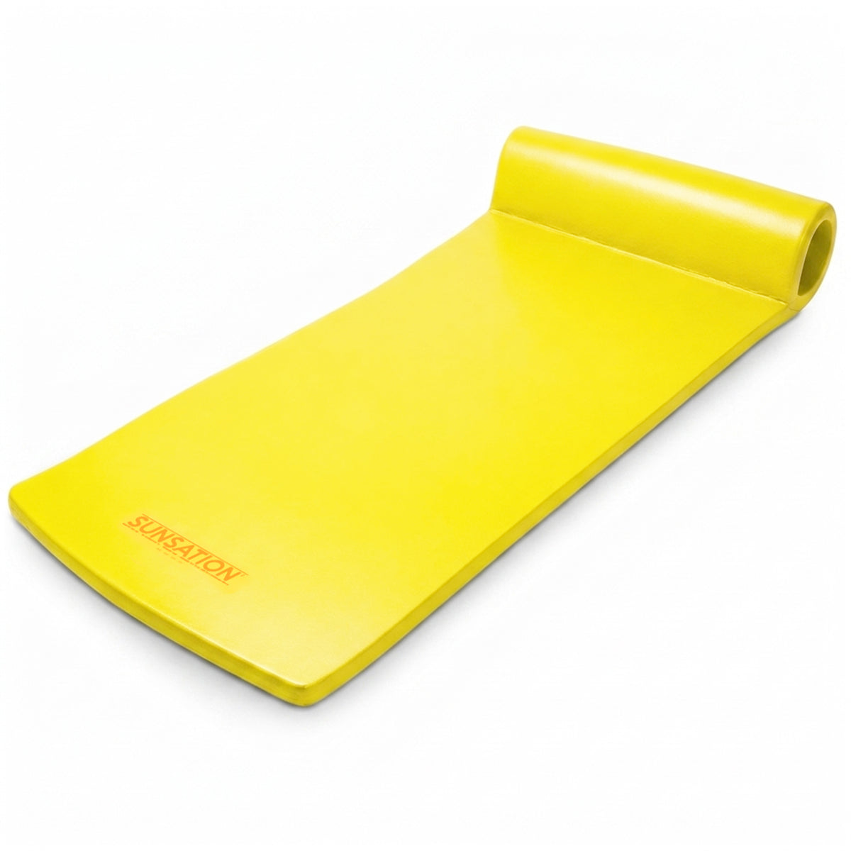 TRC Recreation 1.75" Thick Foam Lounger Swimming Pool Float, Yellow (Open Box)