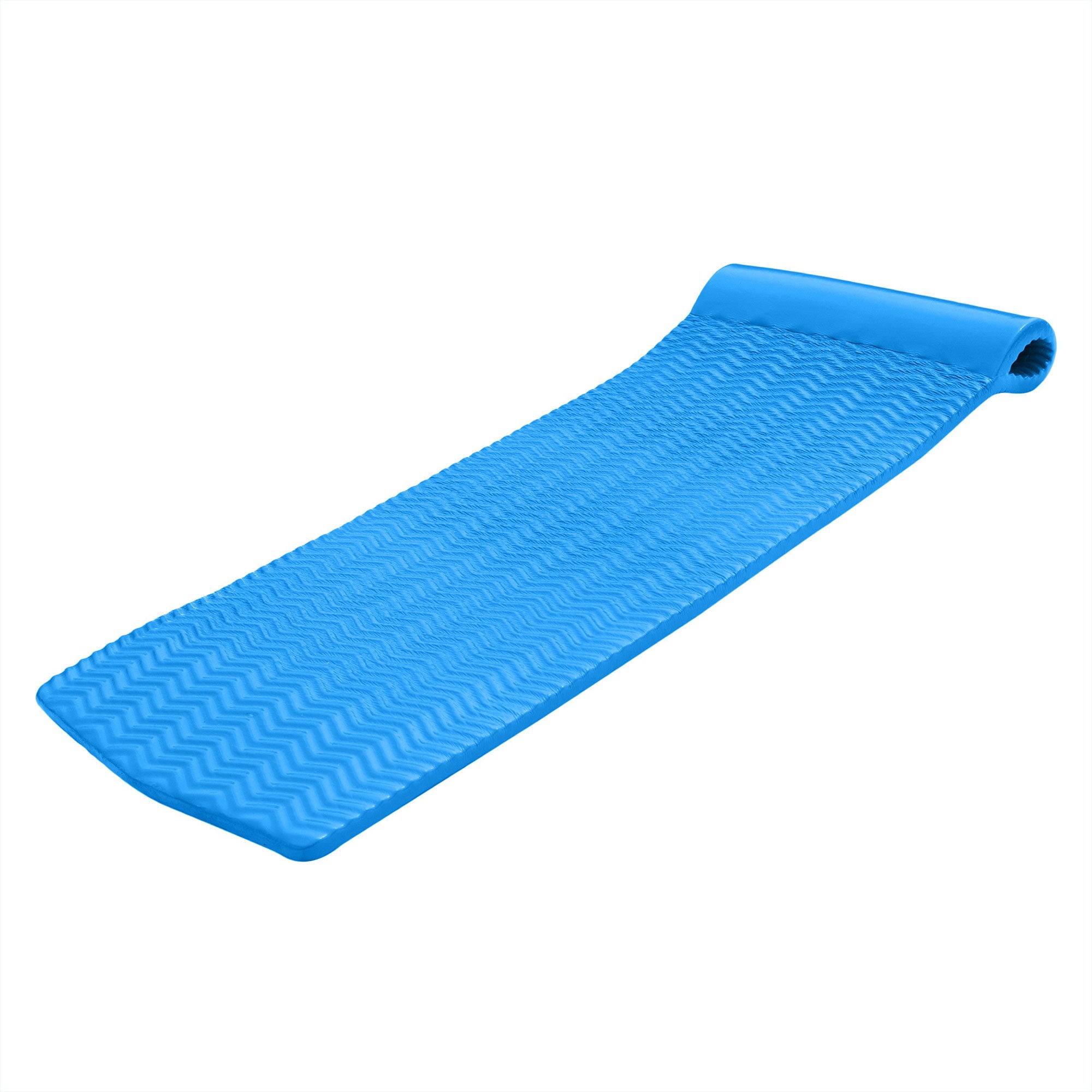 TRC Recreation Serenity 1.5" Thick Foam Pool Float Mat, Bahama Blue (Open Box)