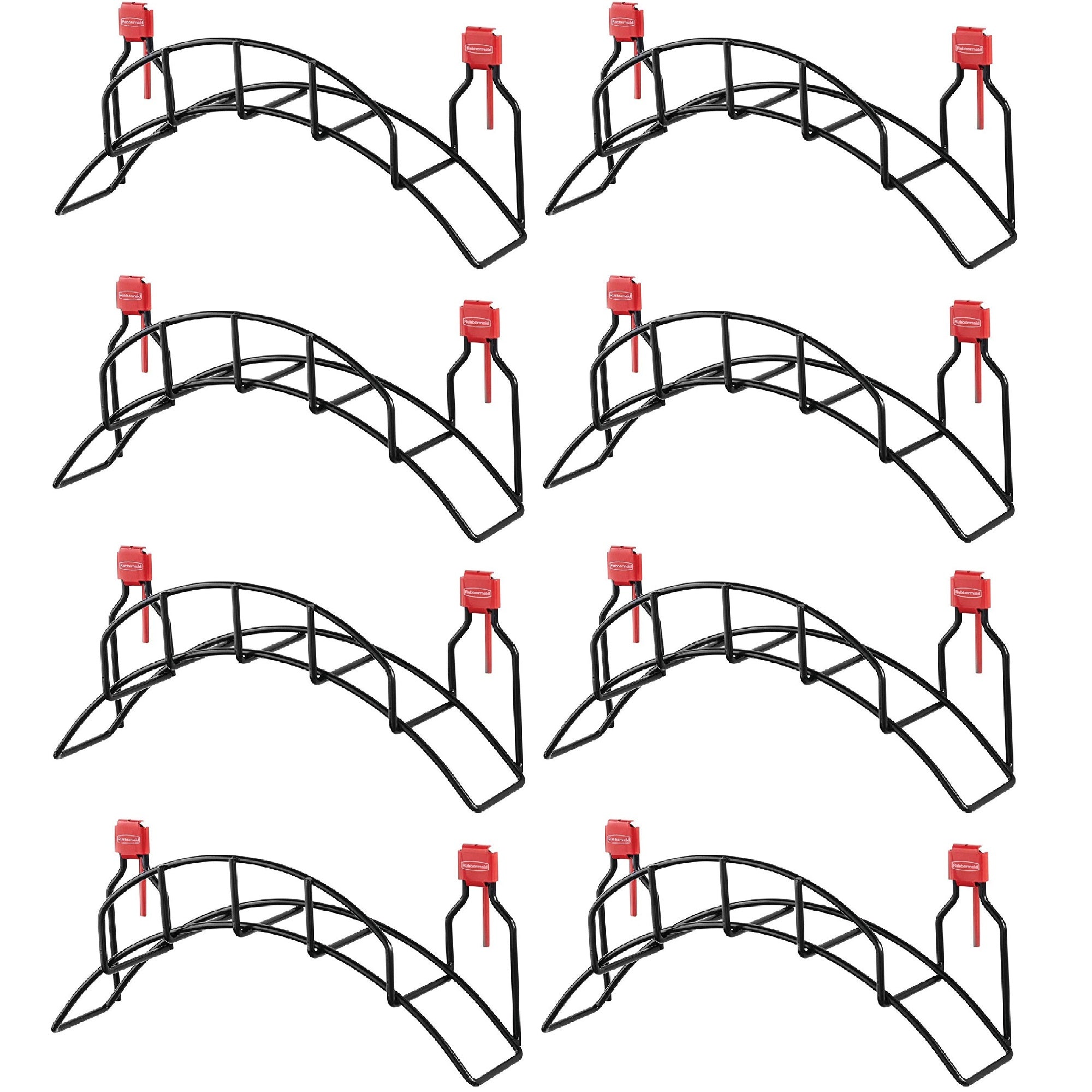 Rubbermaid Storage Shed Space Saving Strong Mounted Garden Hose Holder (8 Pack)