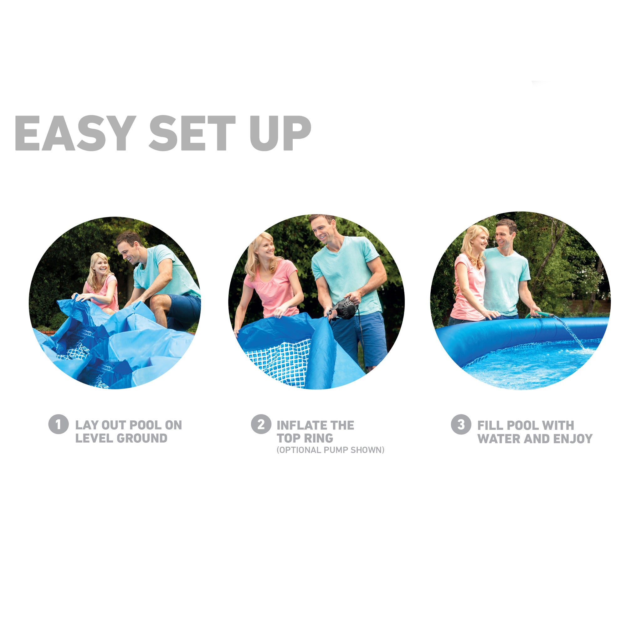 Intex 10' x 24" Easy Set Inflatable Above Ground Pool w/ Filter (Open Box) - VMInnovations