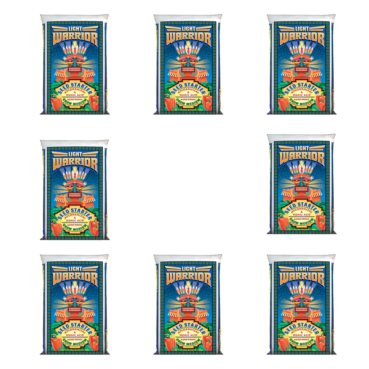 FoxFarm Light Warrior Soilless Germinator Mix, 1 Cu. Ft (FL/MO/IN Only) (8 Pack)
