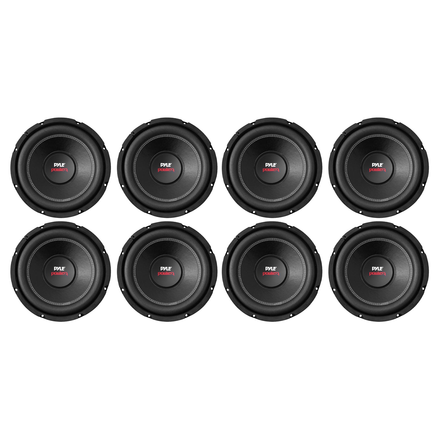 Pyle 10" 1000 Watts Car Steel Basket Power DVC Dual 4 Ohm Subwoofer (8 Pack) - VMInnovations