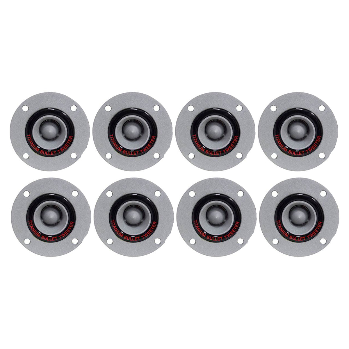 Pyramid TW18 300 Watt 3.25" Car Audio Aluminum Tweeters Horn Bullet (8 Pack)