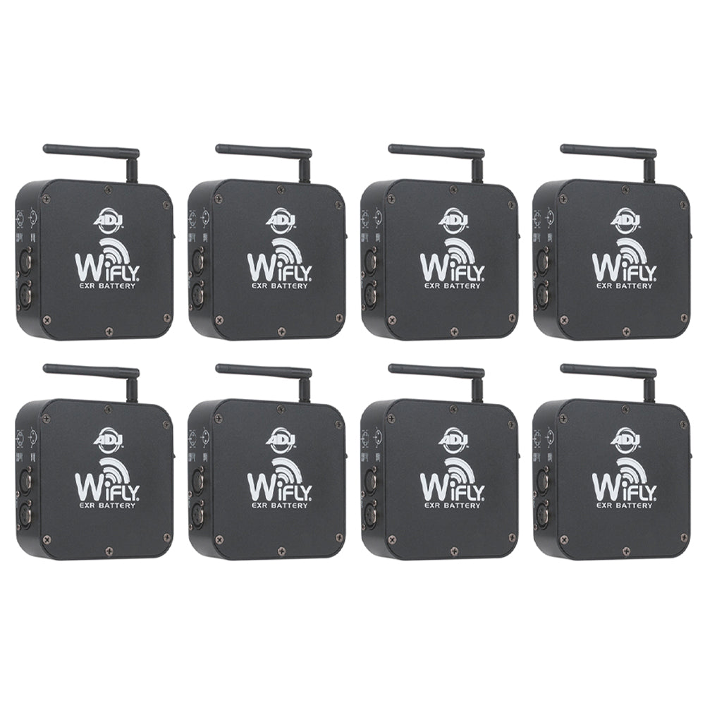 American DJ Wireless 2500' DMX Battery Transceiver | WIFLY-EXR-BATTERY (8 Pack)