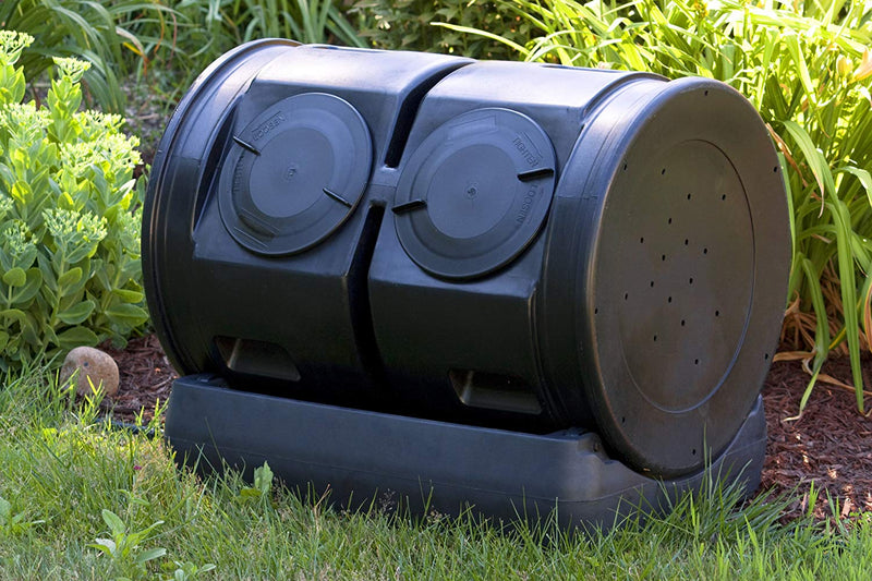Good Ideas Compost Wizard Garden Duel Tumbler Compost Container Black (Open Box)
