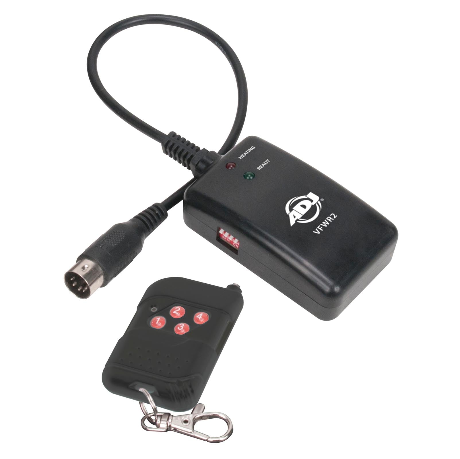 American DJ 1300 Watt 2.3 L Tank Mobile Fog Machine w/ Remotes & 1L Fog Fluid