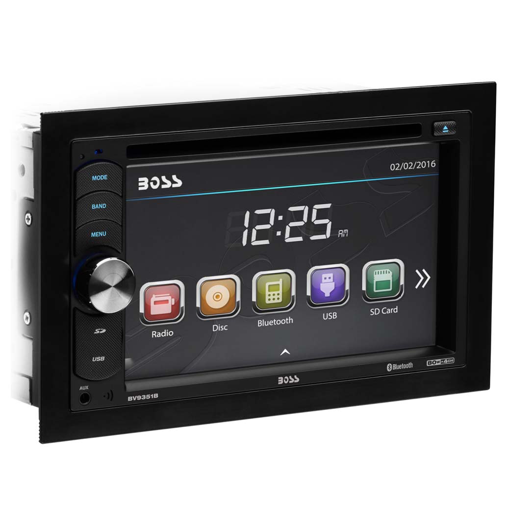 Boss Audio 320W Double DIN In-Dash Car Receiver and KIT10 Car Audio Wiring Kit