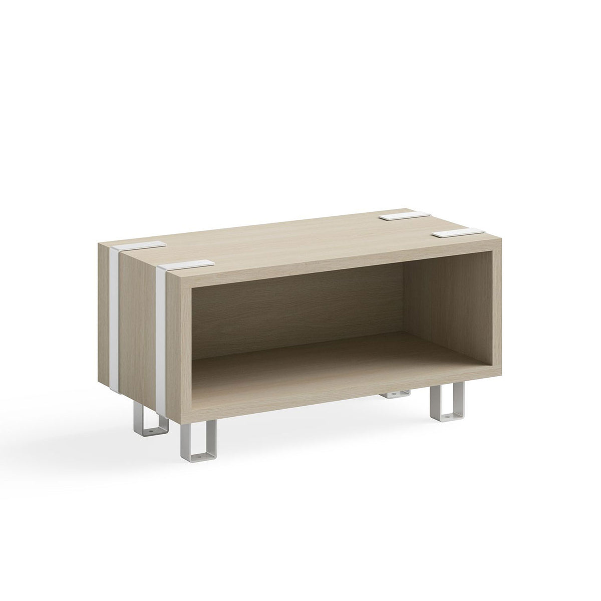 Safco 12.25 Inch Tall Wooden Ready Home Office Stackable Storage Cabinet, Beige