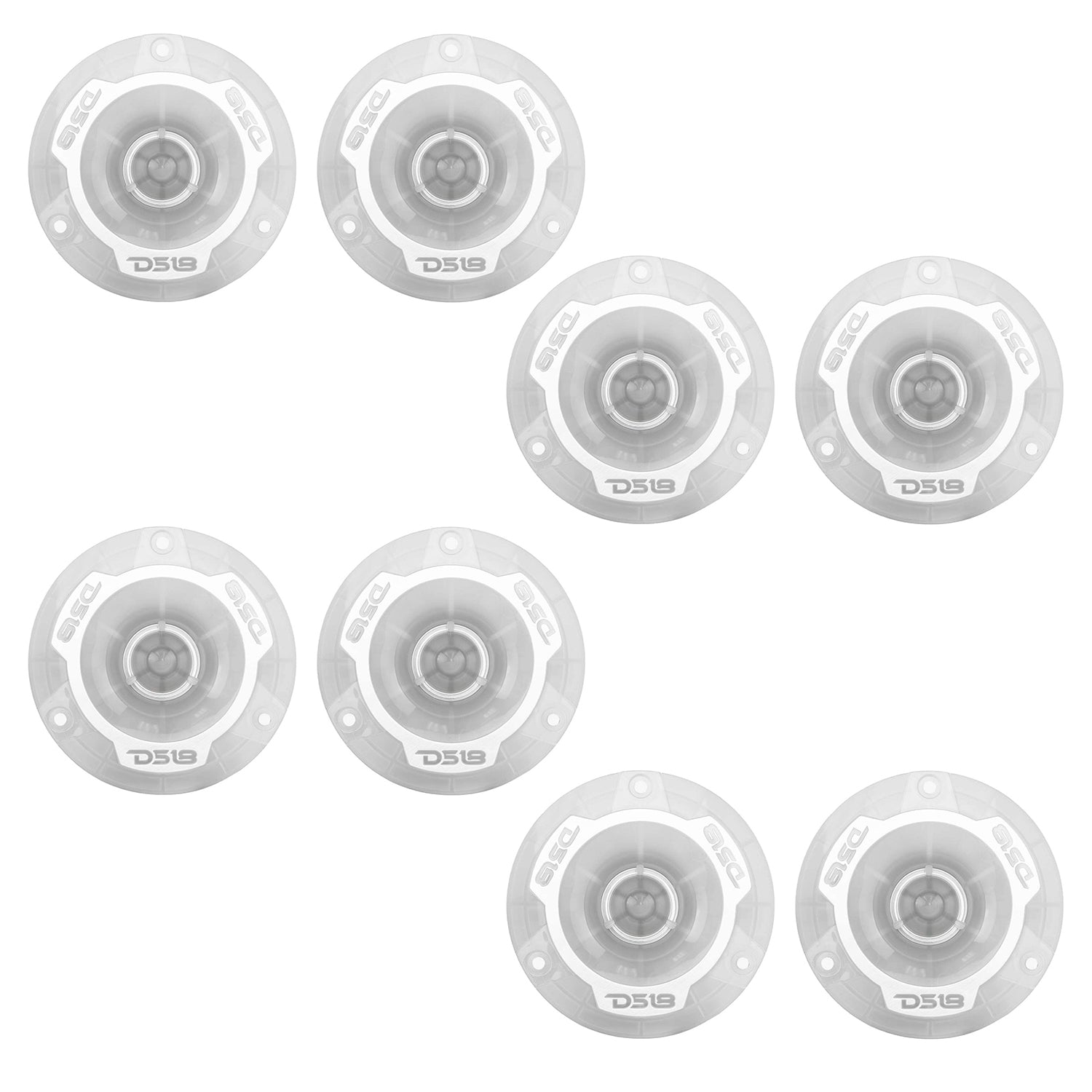 DS18 PRO TW1L 1 Inch VC 240 Watt Super Bullet Tweeter w/ LED Lights (8 Speakers)