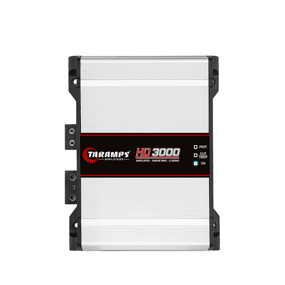 Taramps HD 3000 Watt RMS 2 Ohm Monoblock Amplifier and Audiopipe Amp Install Kit