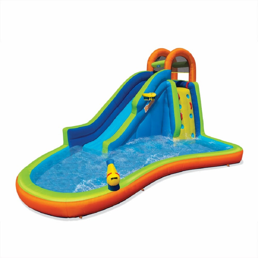 Banzai Big Blast Kids Inflatable Outdoor Water Park Playground and Water Slide
