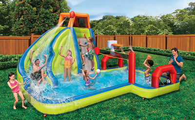 Banzai Aqua Sports Water Park Inflatable Kids Aquatic Activity Play (Open Box)