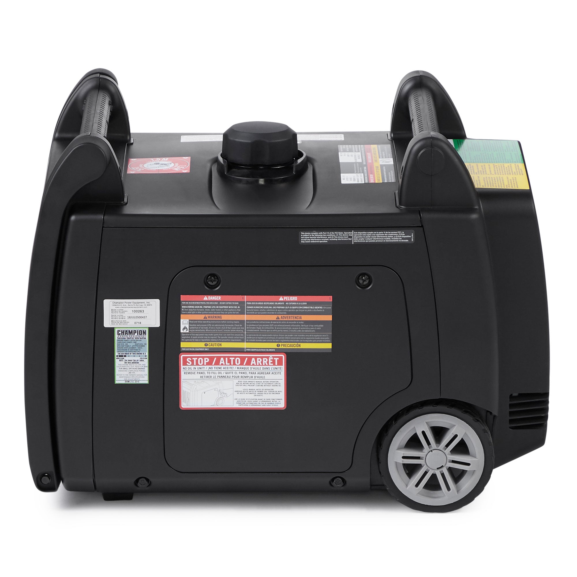 Champion 3400W Portable Electric Start Dual Fuel Inverter Generator (Open Box)