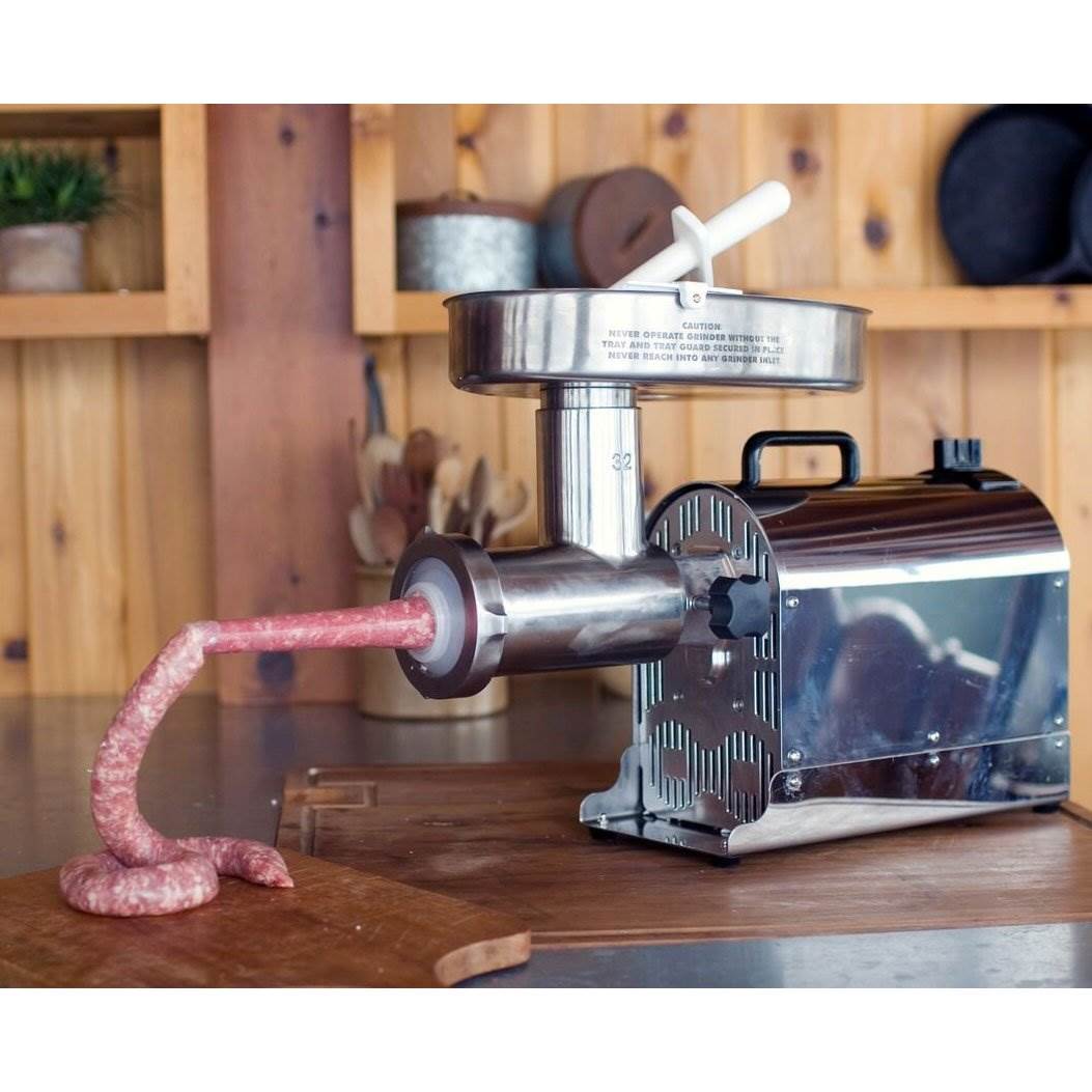 Weston Pro Series No. 22 Electric Stainless Steel 1.5 HP Meat Grinder (Open Box)
