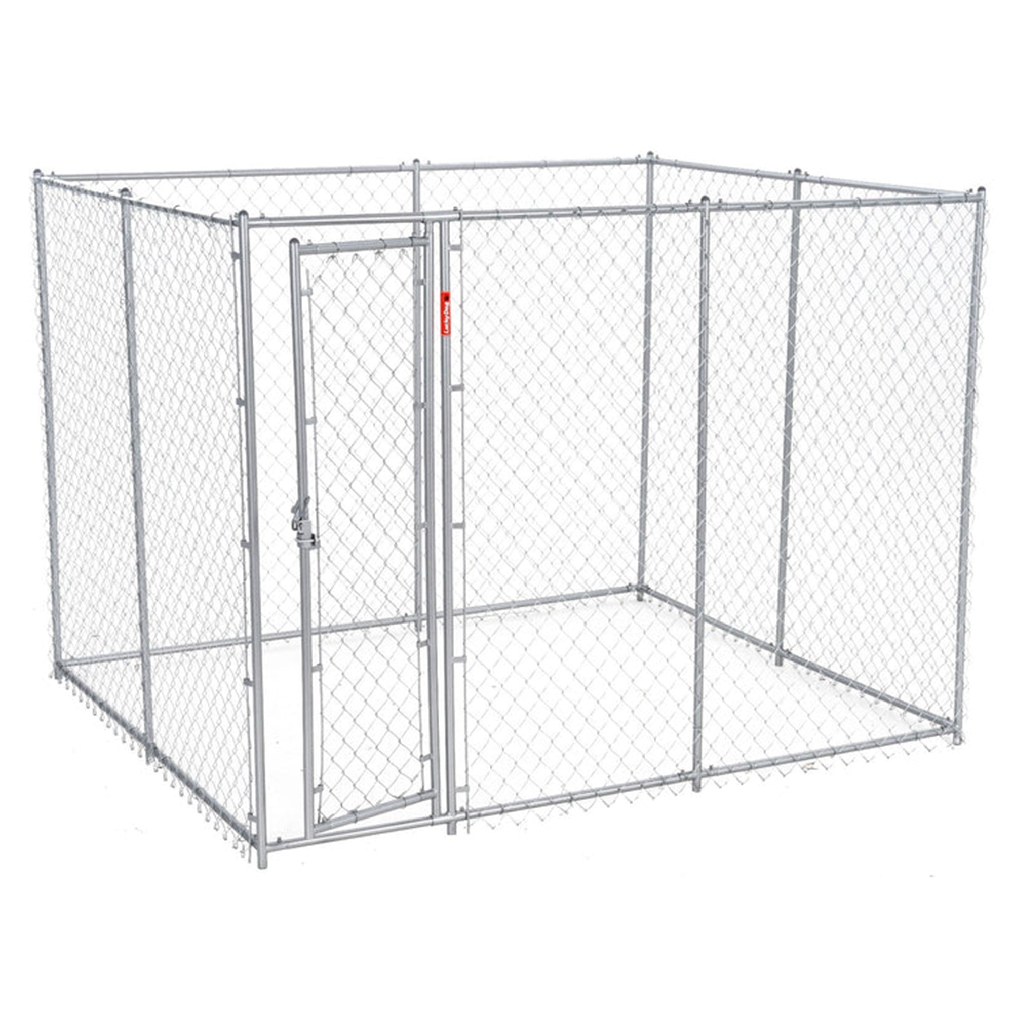 Lucky Dog 10x10 Heavy Duty Chain Link Dog Kennel Enclosure w/ Door (For Parts) - VMInnovations