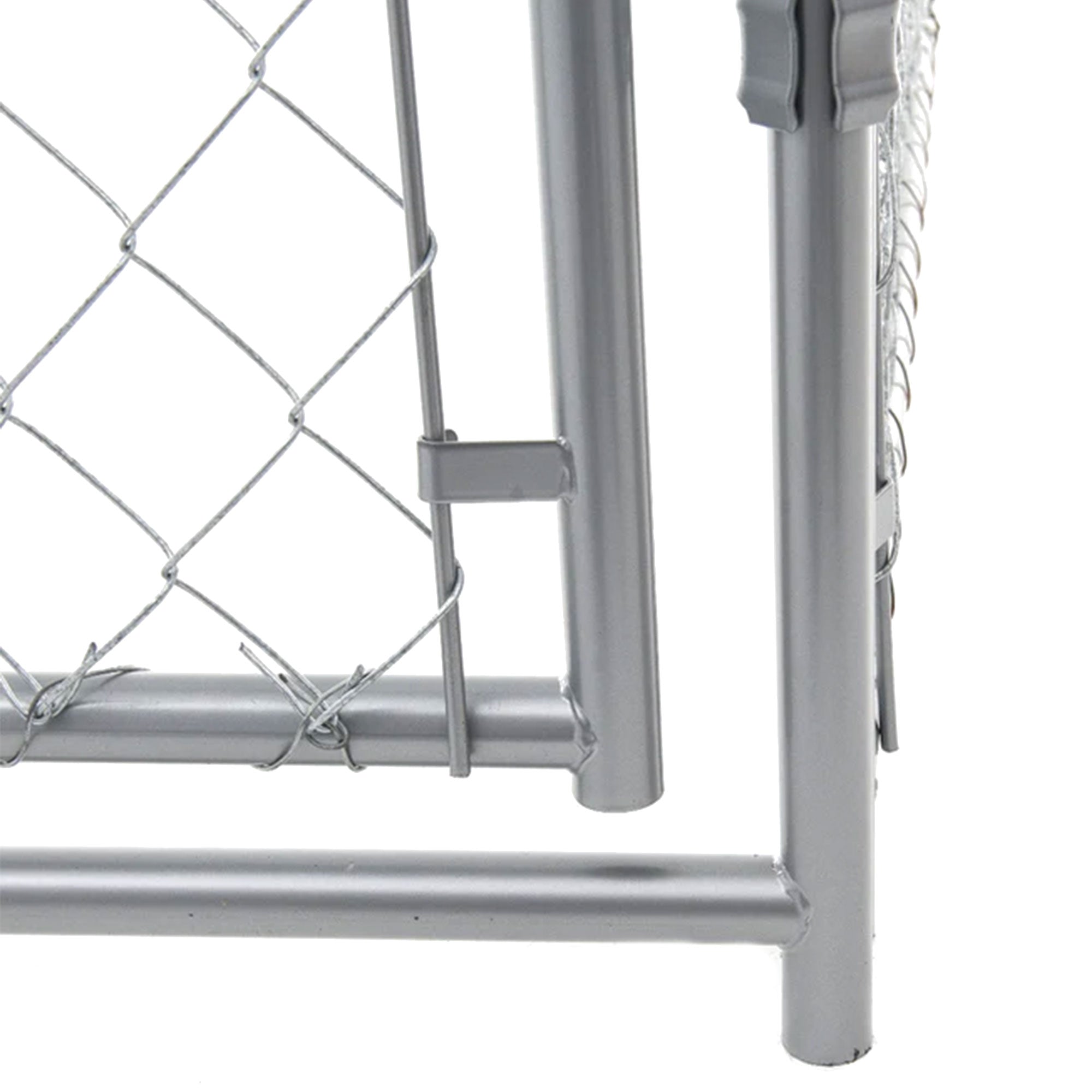 Lucky Dog 10x10 Heavy Duty Chain Link Dog Kennel Enclosure w/ Door (For Parts) - VMInnovations