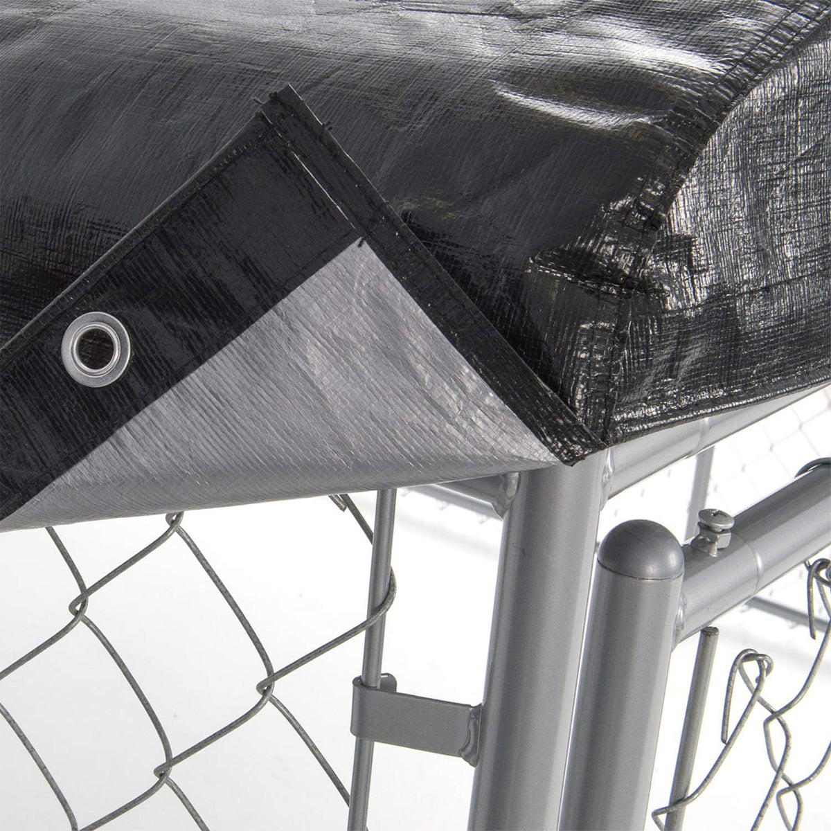 WeatherGuard 10' x 10' Dog Run Kennel Enclosure Waterproof Roof Cover(For Parts) - VMInnovations