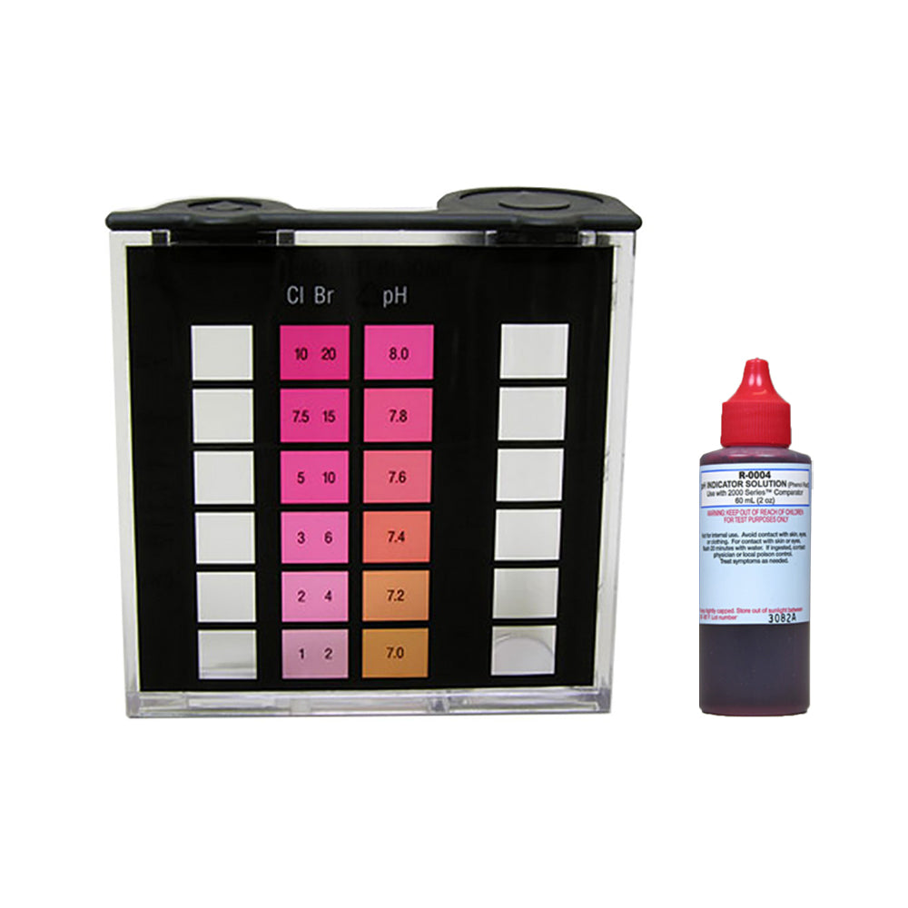Taylor Pool Test Kit Replacement Comparator and R-0004 2 Oz pH Indicator Phenol - VMInnovations