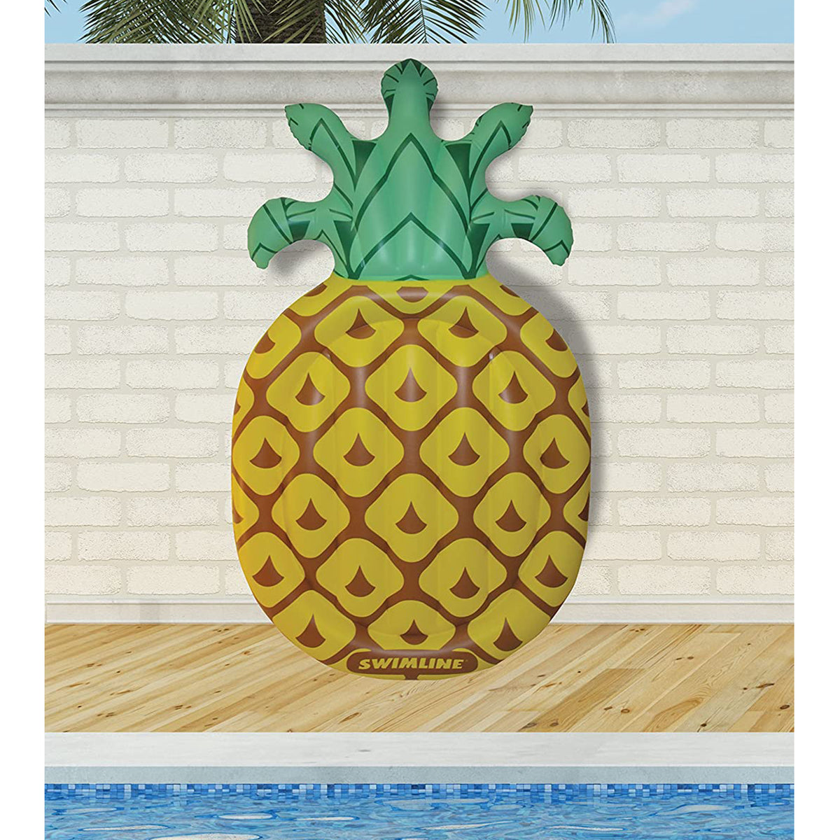 Swimline Giant 88" Inflatable Tropical Pineapple Pool Float Lounger (2 Pack)