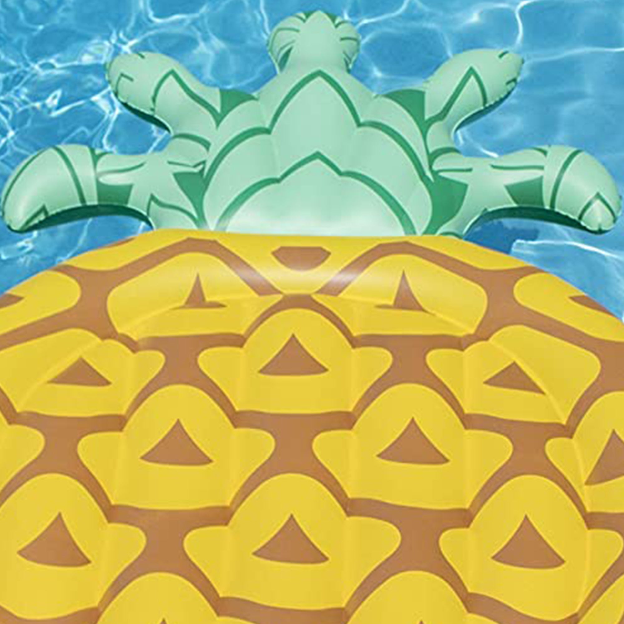 Swimline Giant 88" Inflatable Tropical Pineapple Pool Float Lounger (2 Pack)