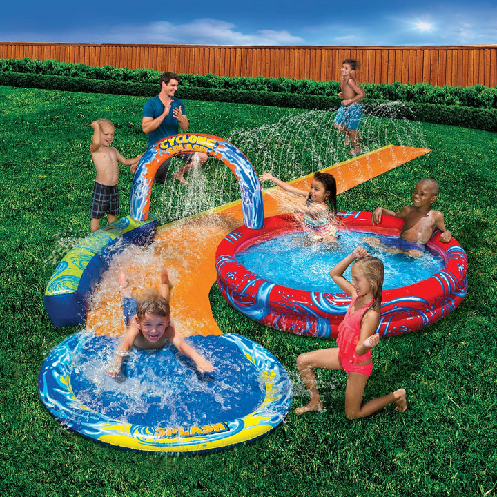 Banzai Battle Bop Pack Gloves & Bumpers and Cyclone Splash Park Inflatable Pool - VMInnovations