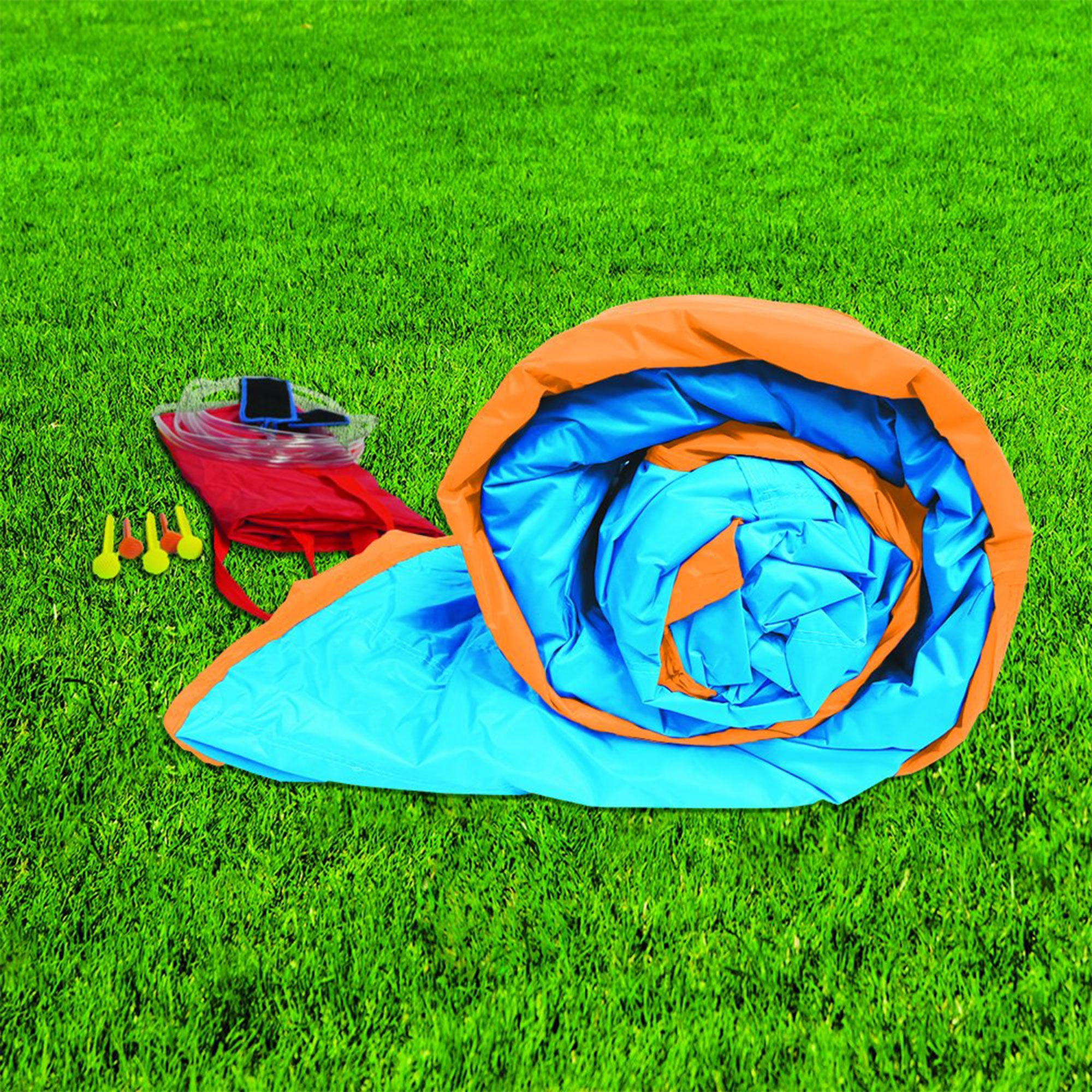 Banzai Kids Inflatable Surf Rider Aqua Lagoon Water Park Slide Pool (Open Box) - VMInnovations