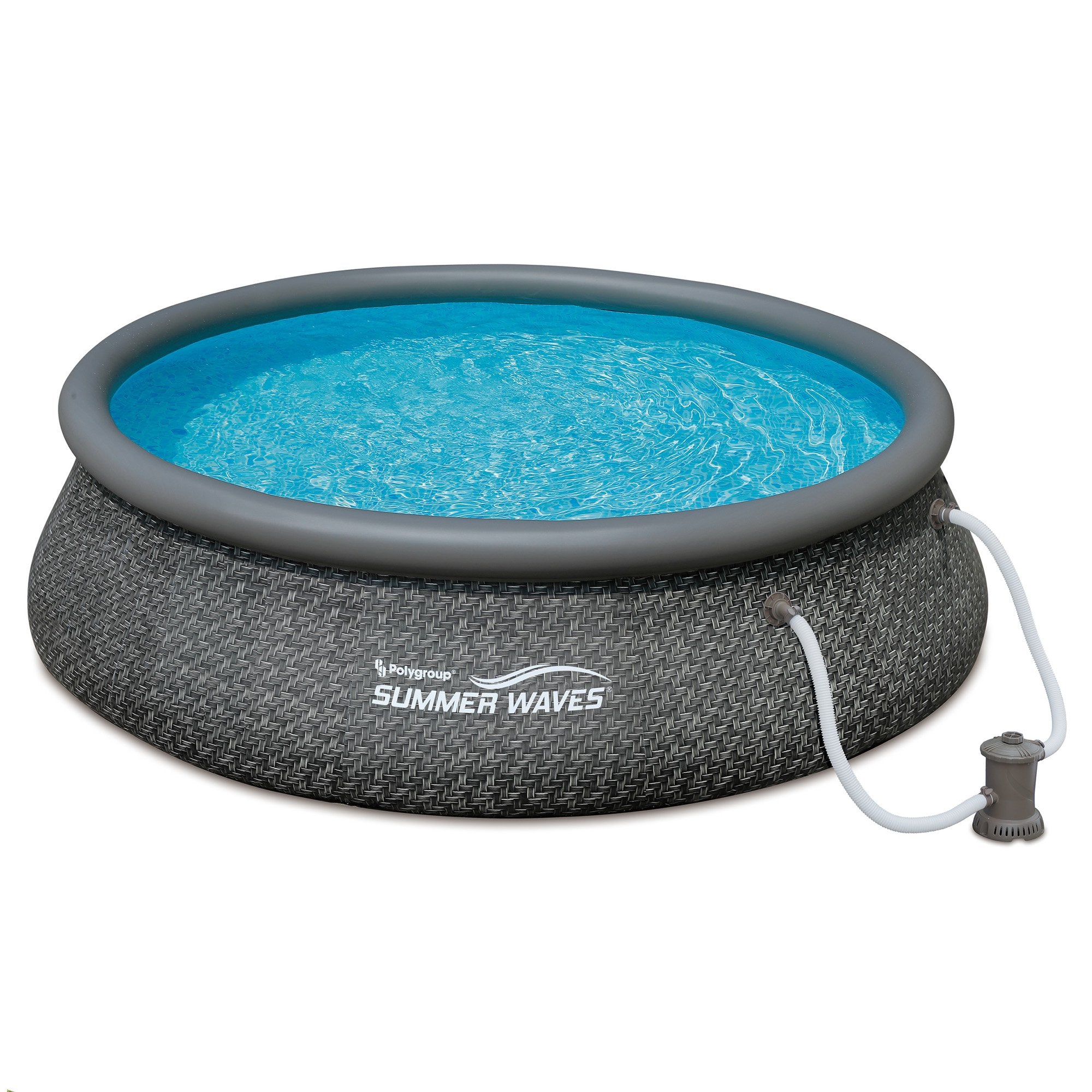 Summer Waves 12ft x 36in Quick Set Inflatable Round Pool with Pump (For Parts) - VMInnovations