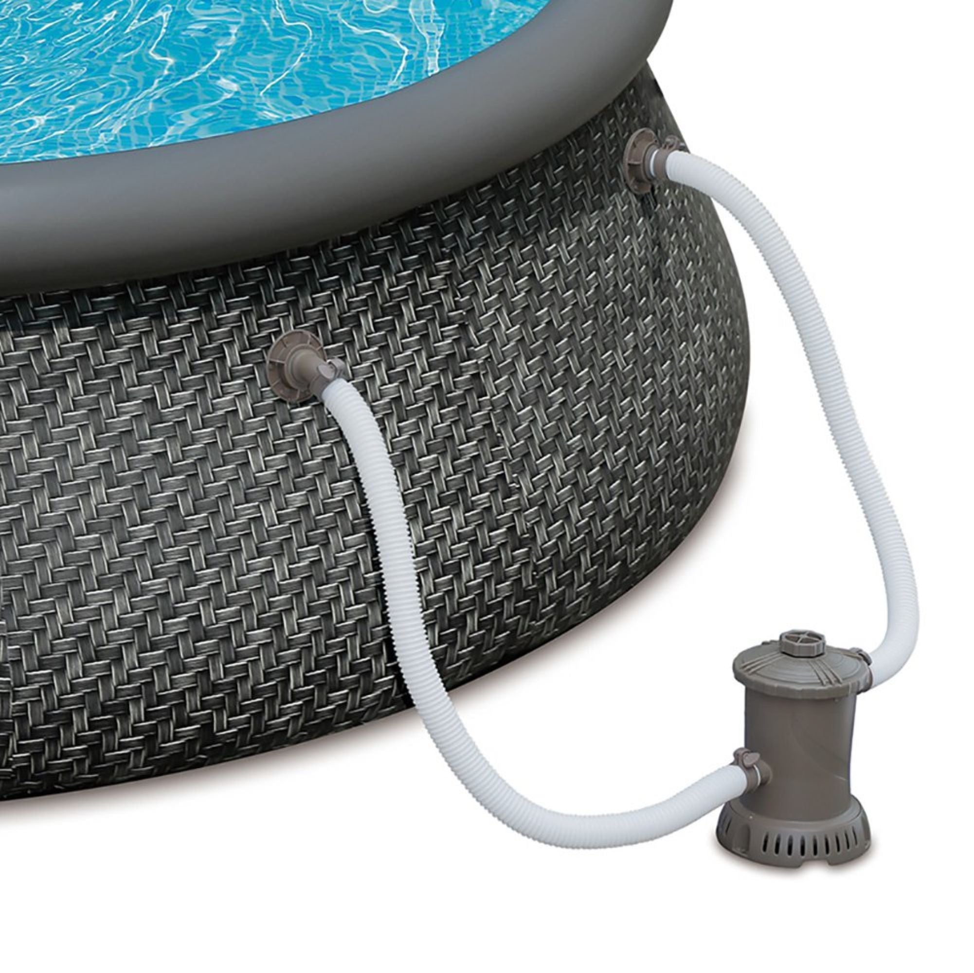 Summer Waves 12ft x 36in Quick Set Inflatable Round Pool with Pump (For Parts) - VMInnovations