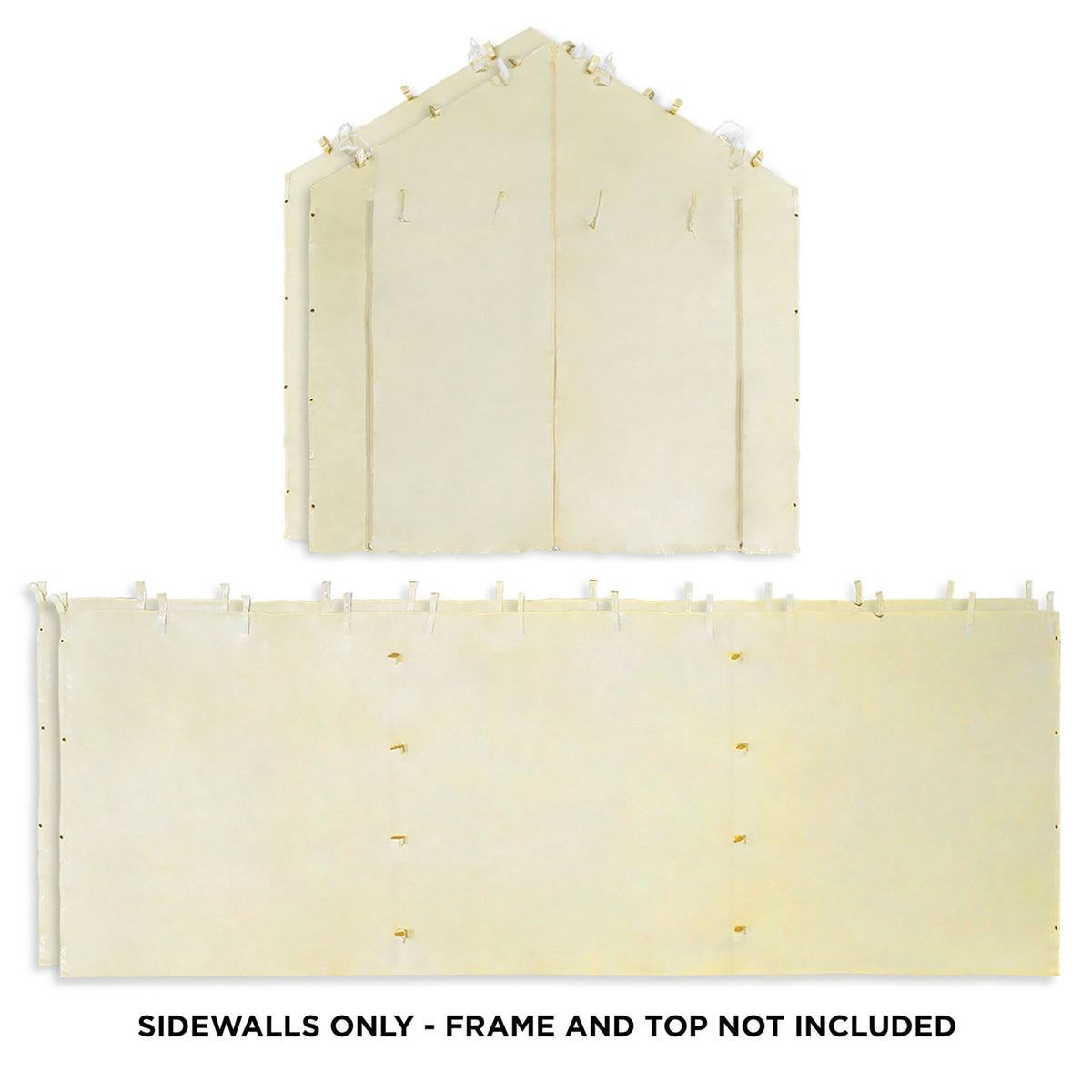 Caravan Canopy Mega Domain Car Port Sidewalls excluding Frame/Roof (Open Box)