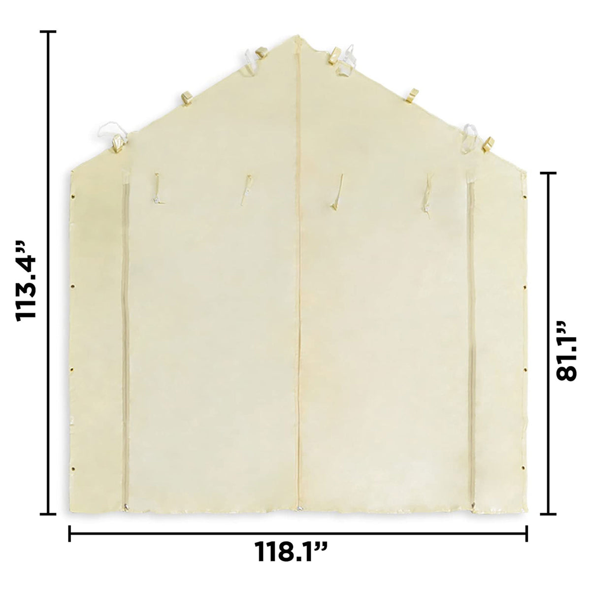 Caravan Canopy Mega Domain Car Port Sidewalls excluding Frame/Roof (Open Box) - VMInnovations