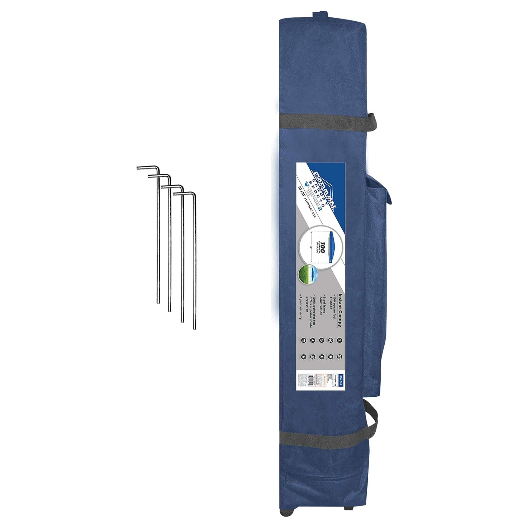 Caravan Canopy V Series 2 Pro 10' x 10' Straight Leg Canopy, Blue (Used) - VMInnovations