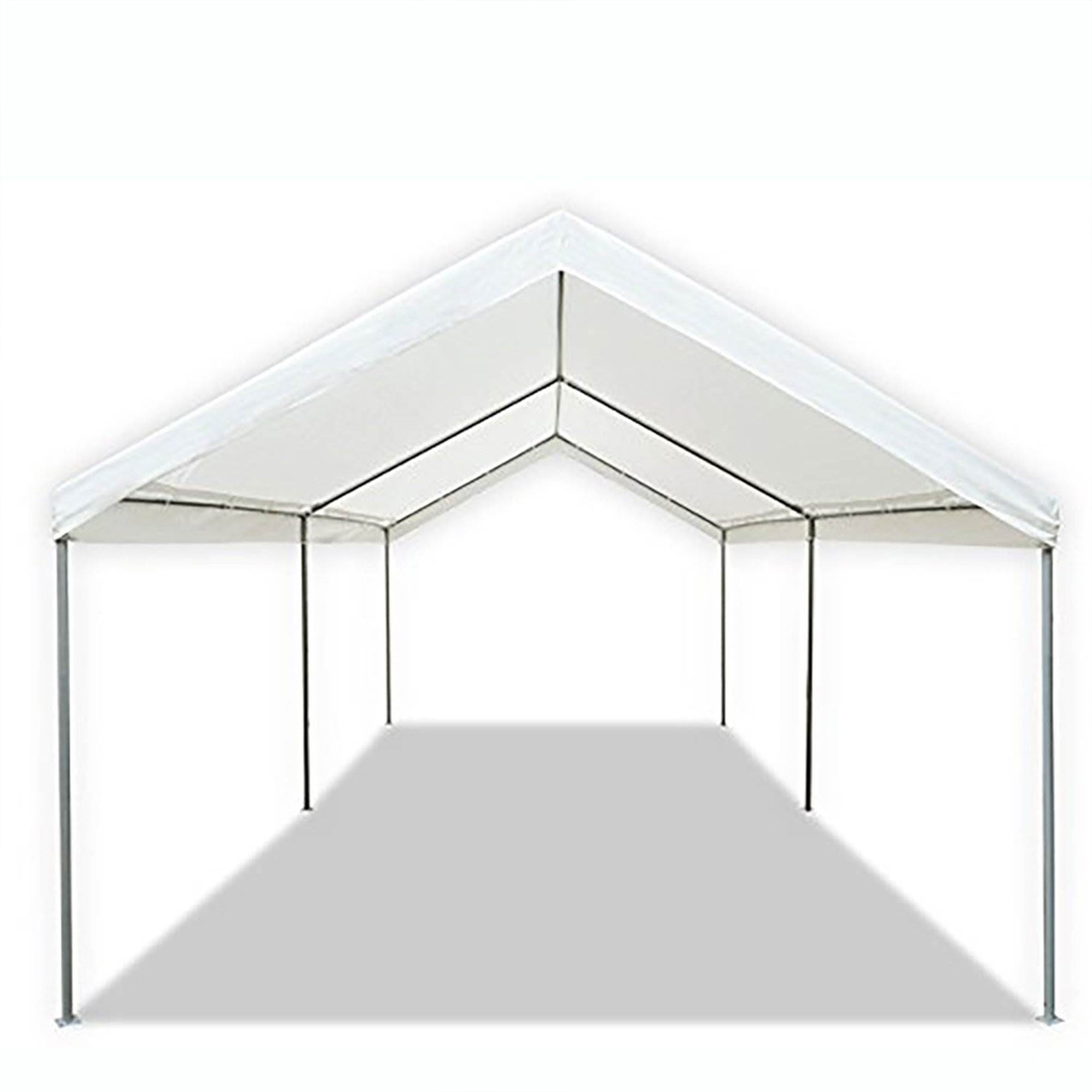 Caravan Canopy Domain 10 x 20 Foot Straight Leg Instant Tent Set, White (Used) - VMInnovations