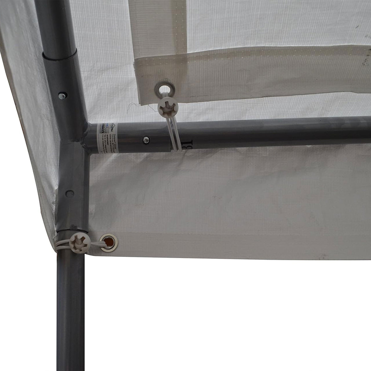 Caravan Canopy Domain 10 x 20 Foot Straight Leg Instant Canopy Tent Set, White