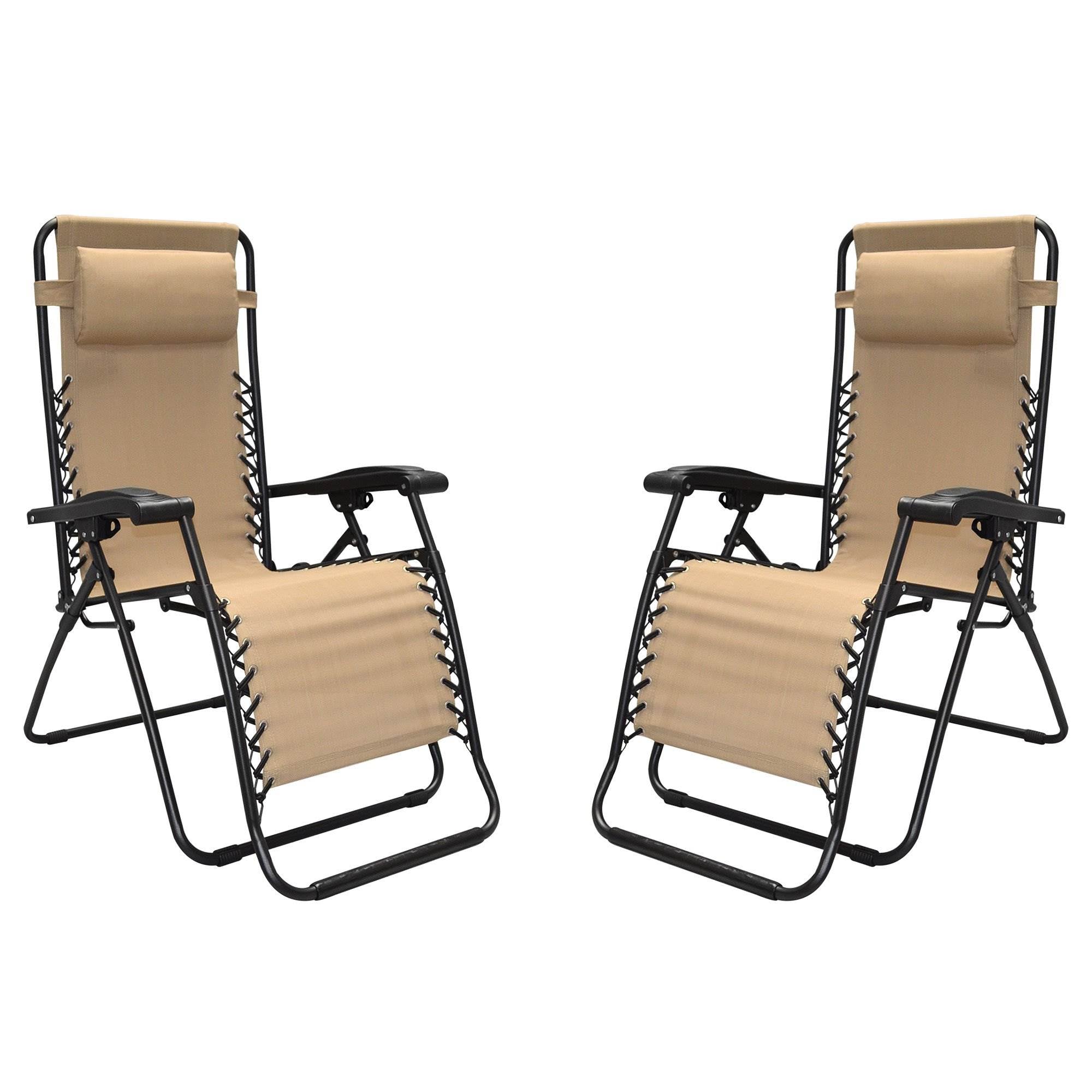 Caravan Canopy Infinity Zero Gravity Steel Frame Patio Deck Chair (Pair) (Used)