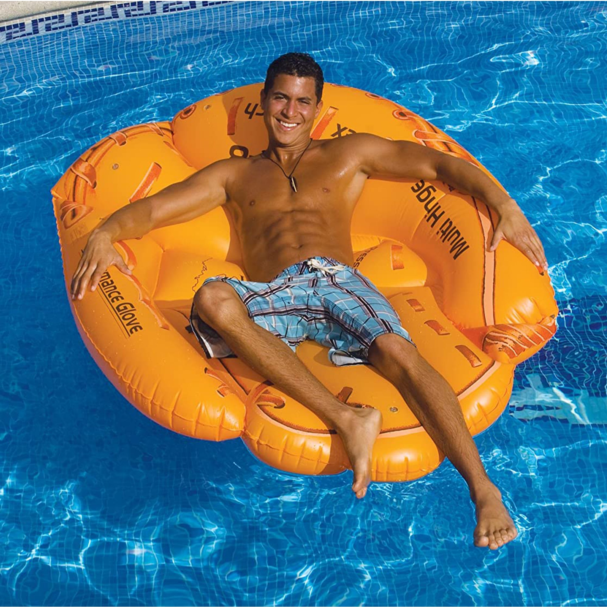 Swimline Giant Inflatable 62 Inch Baseball Glove Swimming Pool Float (Open Box) - VMInnovations