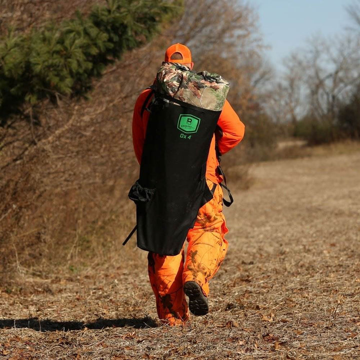 Barronett Blinds Ox 4 2-Person Pop-Up Ground Deer Hunting Blind, Backwoods Camo - VMInnovations