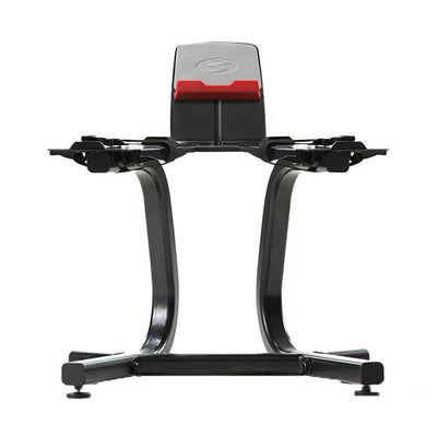 Bowflex SelectTech 1090 Adjustable Dumbbell Weights (Pair) + Stand w/ Media Rack