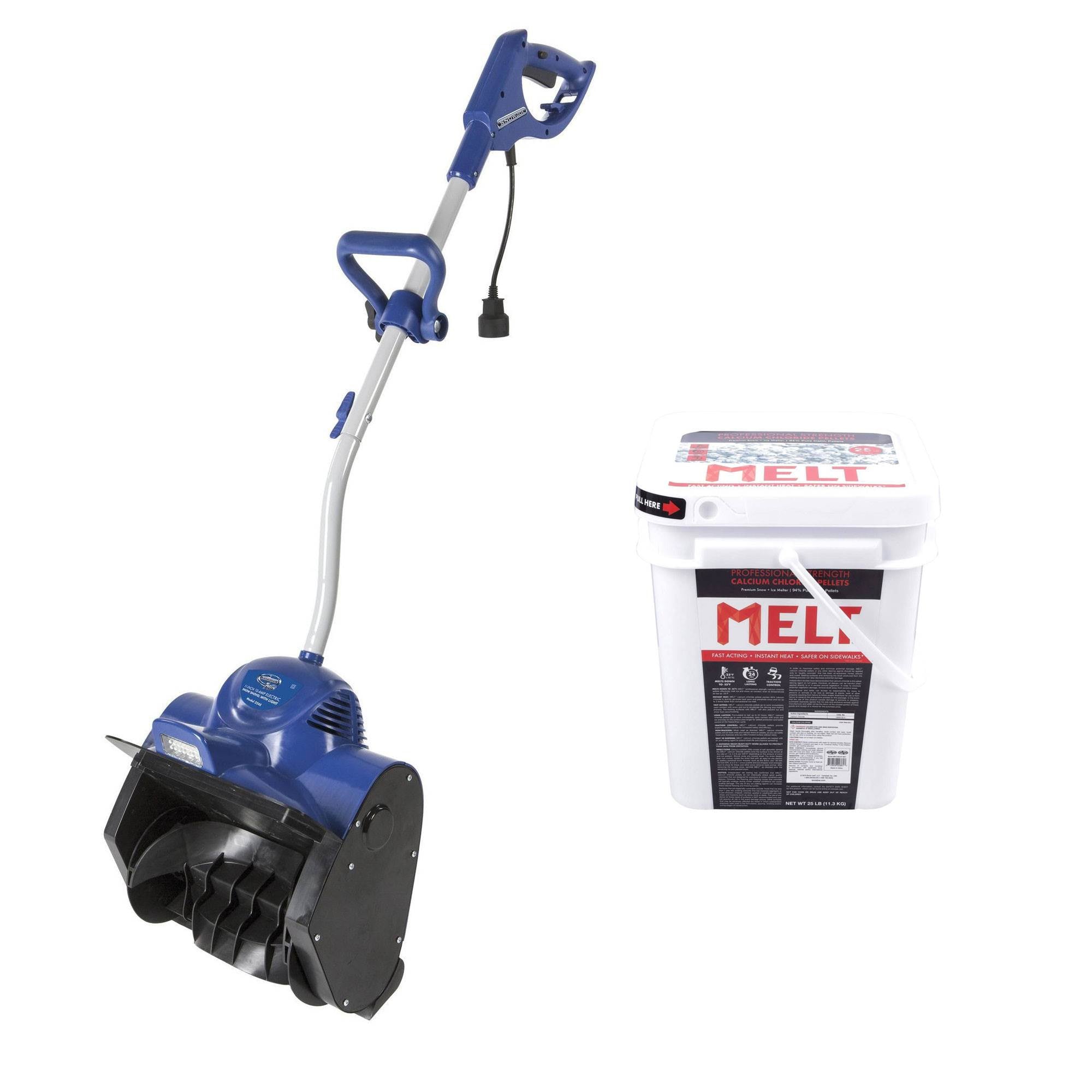 Snow Joe 11" 10 Amp Corded Electric Snow Shovel w/ Calcium Chloride Melt Pellets