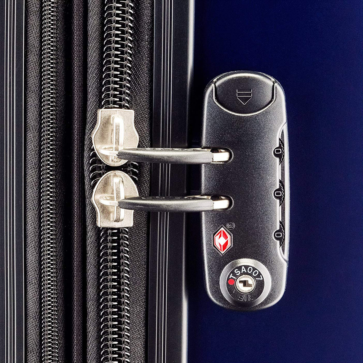 DELSEY Paris Helium Aero Expandable Rolling Carry On Suitcase, Blue (Used)