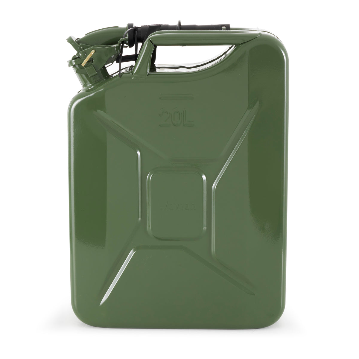 4) Wavian 3008 5.3 Gallon 20 Liter Authentic CARB Jerry Can w/Spout, Green