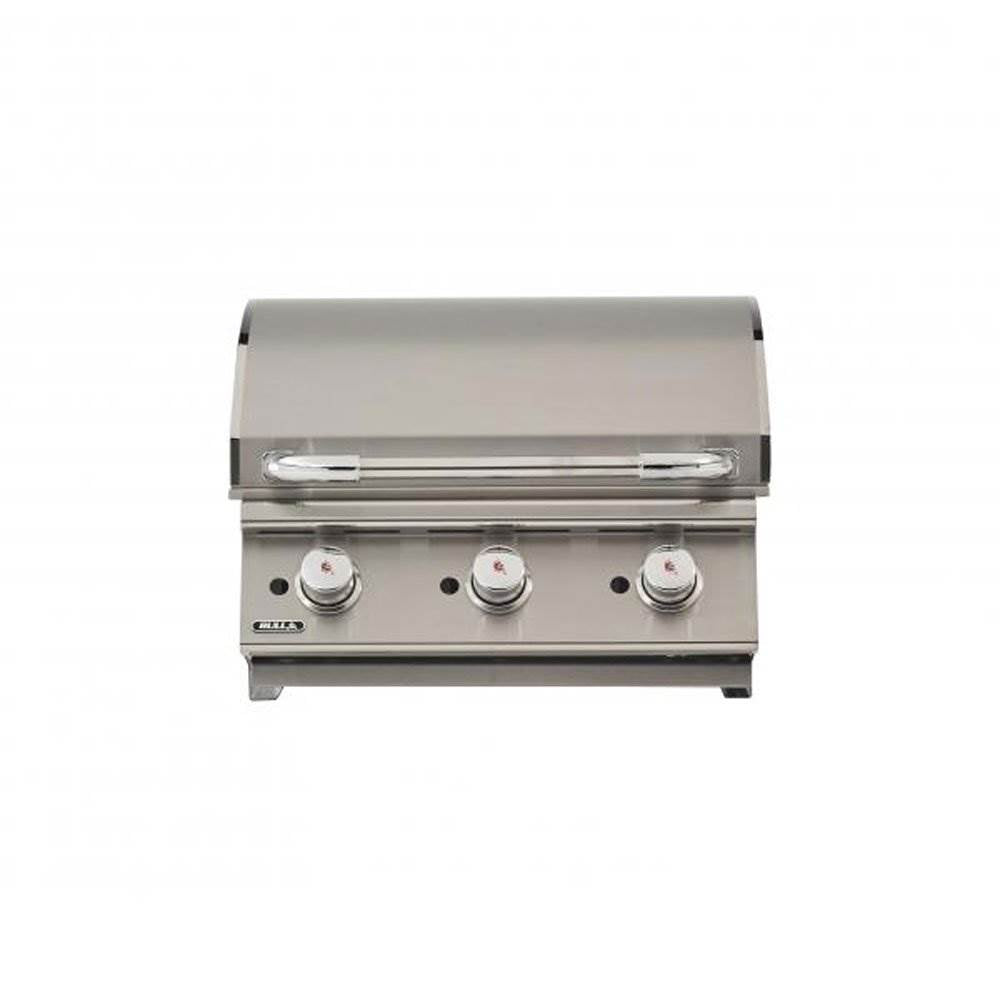 Bull 24 Inch 3 Burner Stainless Steel BBQ Grill Griddle, Natural Gas (For Parts)