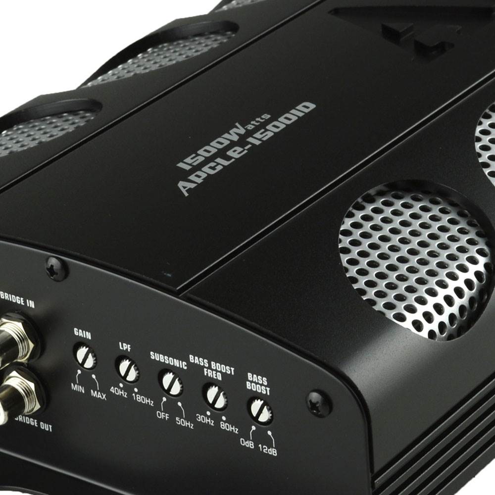 Audiopipe APCLE-15001D Class D 1500 Watt Monoblock Car Stereo Amplifier, Black - VMInnovations