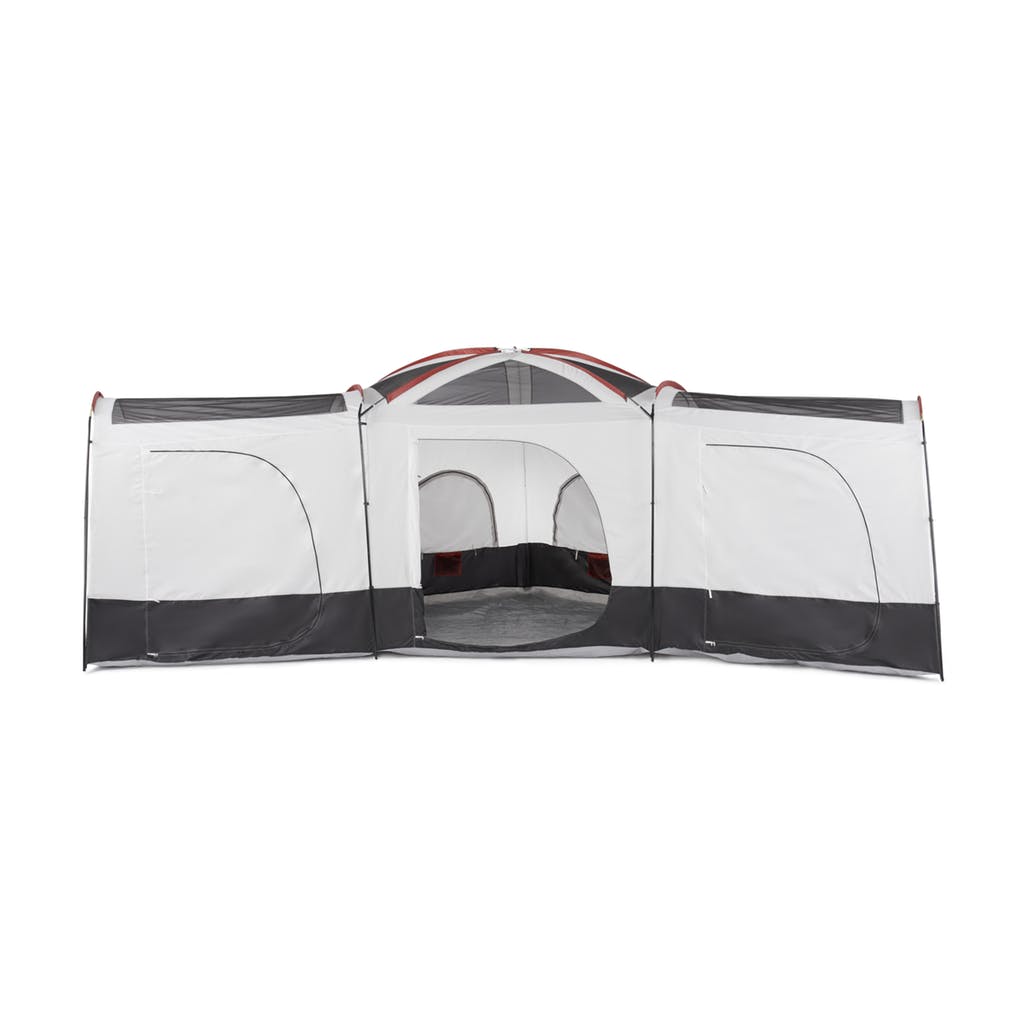 Tahoe Gear Carson 3 Season 14 Person Large Solar Shield Family Cabin Tent, Red