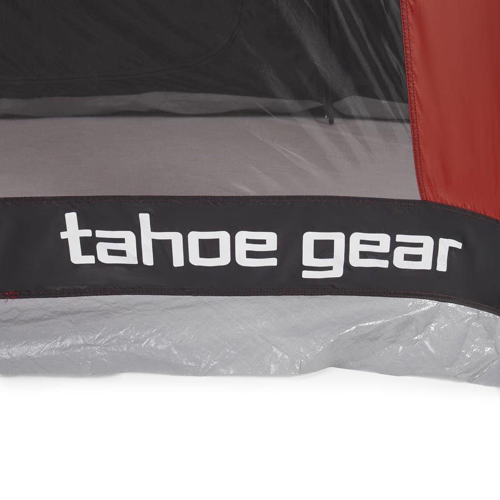Tahoe Gear Carson 3 Season 14 Person Large Solar Shield Family Cabin Tent, Red