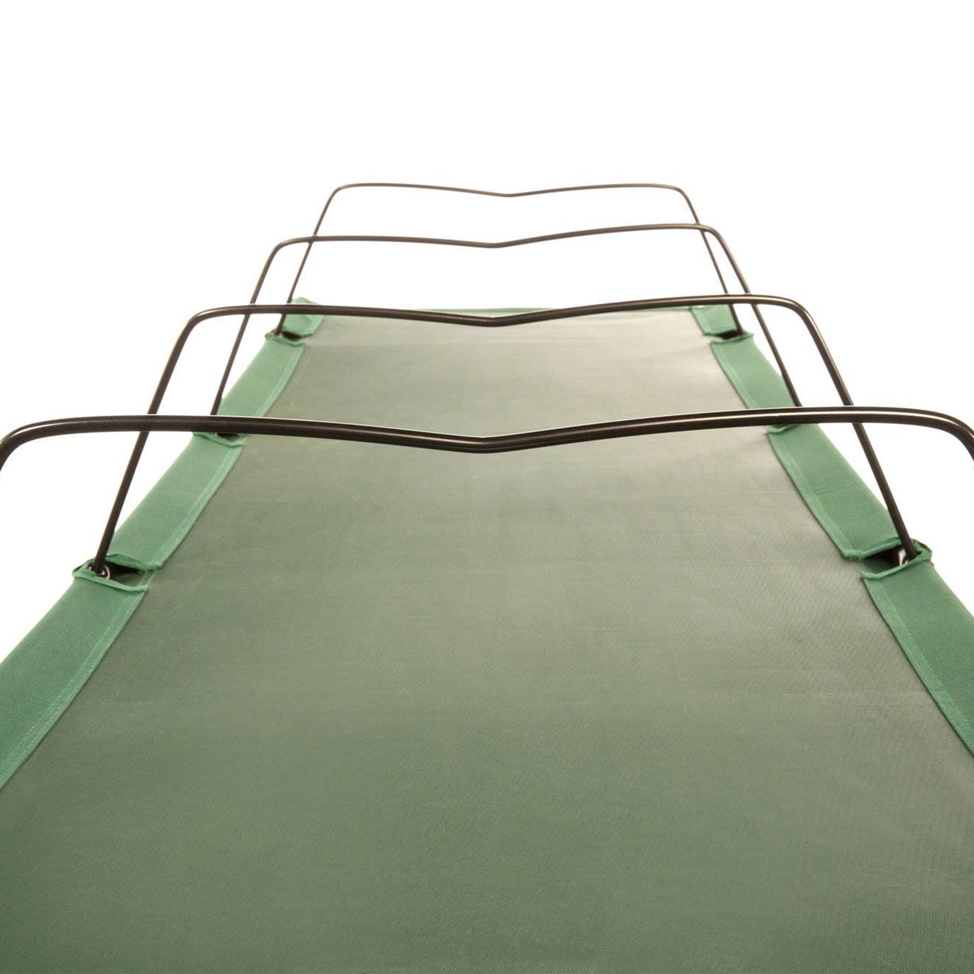 Kamp-Rite Economy Cot Quick Setup 1 Person Sleeping Bed w/Carry Bag, Green