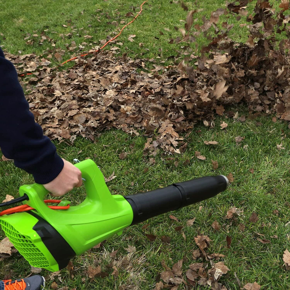 Greenworks 9 Amp 530 CFM Variable Speed Corded Axial Leaf Blower (For Parts)