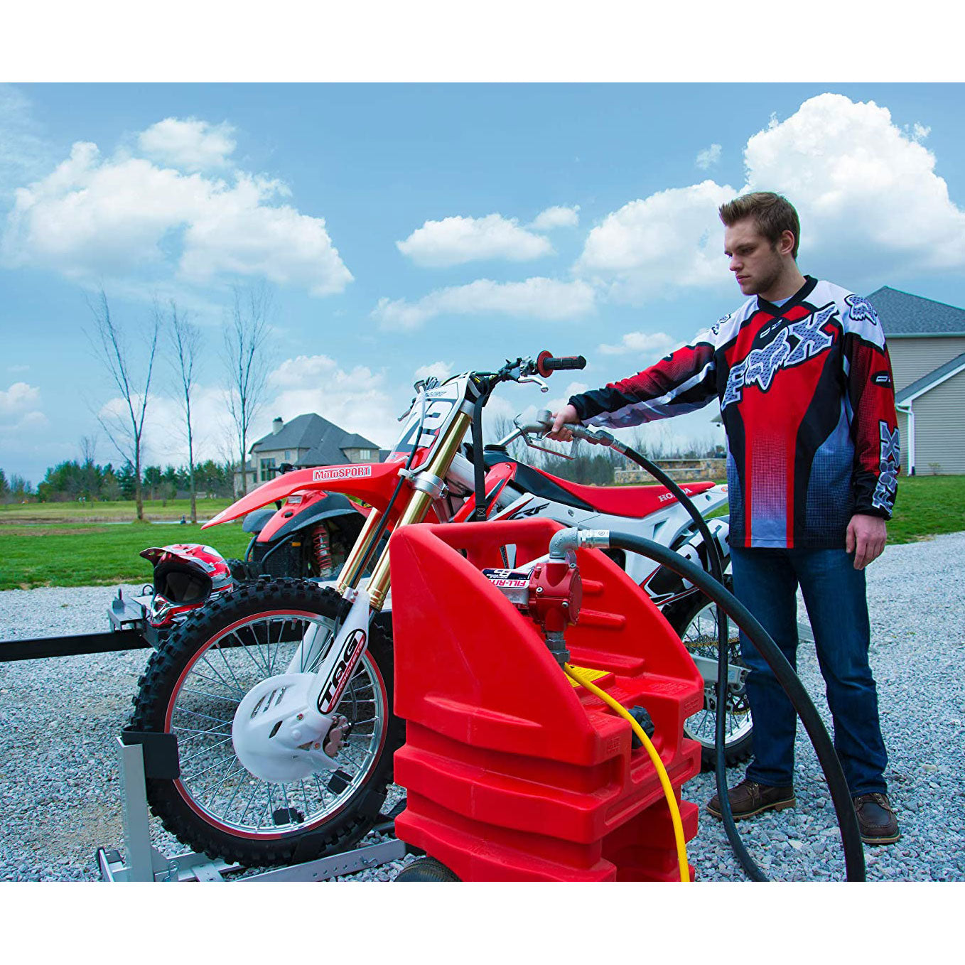 Fill-Rite RD812NH 12V DC 8 GPM Portable Fuel Transfer Pump with Hose & Nozzle