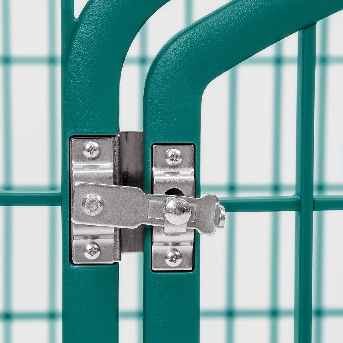 IRIS USA 585600 4-Panel Plastic Indoor Outdoor Pet Playpen, Everglade Green