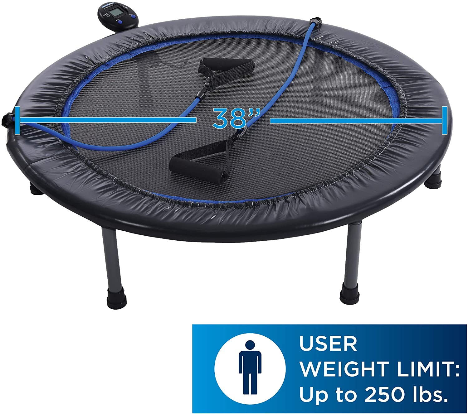Stamina Products 38" Intone Plus Rebounder with Resistance Bands (For Parts) - VMInnovations